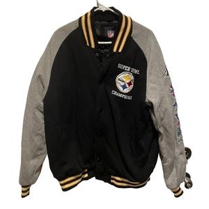 Pittsburgh Steelers 6X Super Bowl Champs Defender Commemorative Full Button Hood